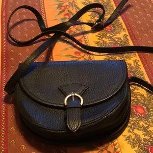 Gift idea? Black cross-body bag w/ 24” strap